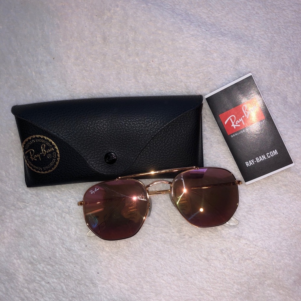 Ray-Ban Unisex Sunglasses, Light Bronze/Pink